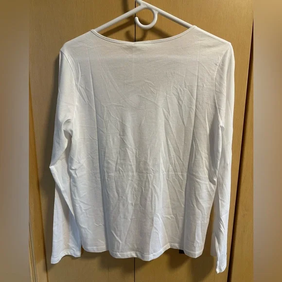 SKIN Worldwide White Long Sleeve Tee Shirt - NWT Size Small - Picture 2 of 6